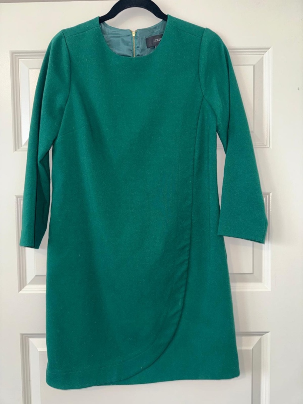 J. Crew Emerald Green Shift Dress - Size 4